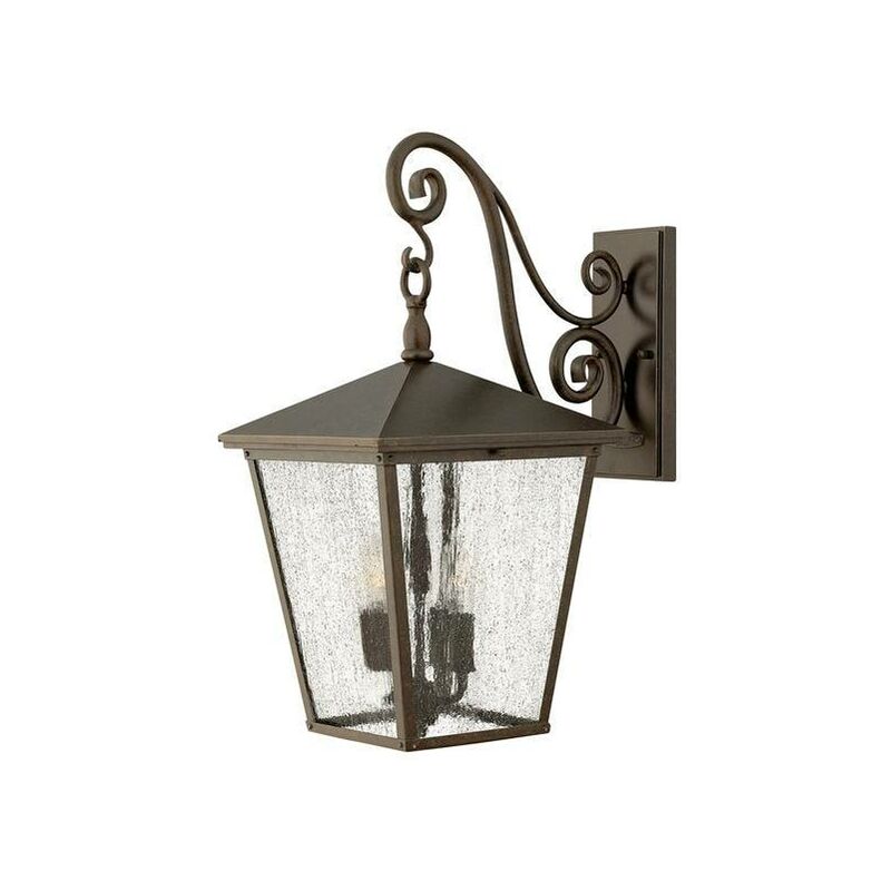 Elstead Trellis - 4 Light Outdoor Large Wall Lantern Light Regency Bronze IP44, E14