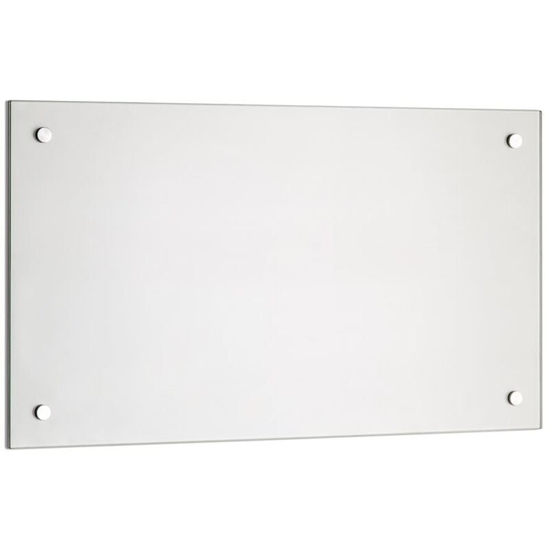 Trempé transparent cuisine mur arrière rétroviseur carrelage miroir de protection murale tuile de cuisine verre transparent - 90x40CM