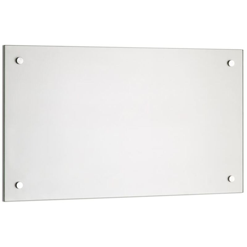 Trempé transparent cuisine mur arrière rétroviseur carrelage miroir de protection murale tuile de cuisine verre transparent - 90x50CM