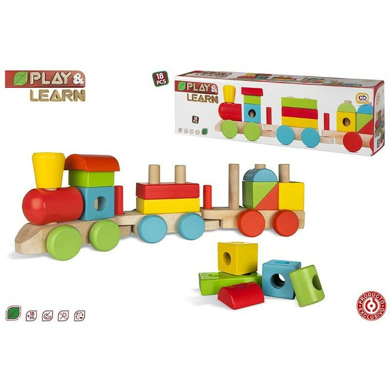 

Tren de madera infantil, Hogar y Mas