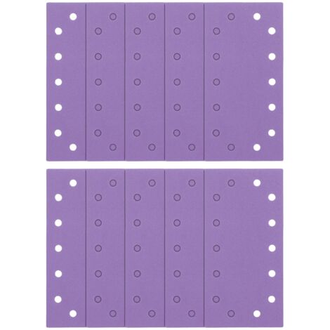 Trend 1/2 Foglio abrasivo (115 x 230 mm) in ossido di alluminio 120 grana, AB/HLF/120A, Confezione da 10