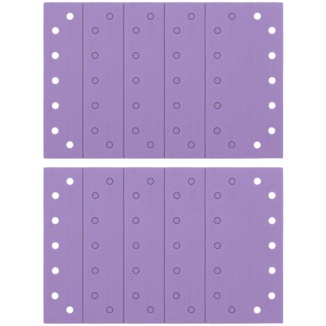 Trend 1/2 Foglio abrasivo (115 x 230 mm) in ossido di alluminio, 180 grana, AB/HLF/180A, Confezione da 10