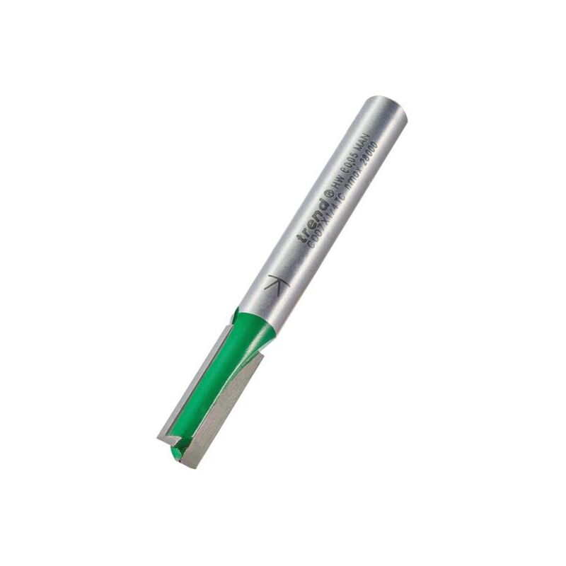 C007 x 1/4 tct Two Flute Cutter 6.3 x 19.1mm TREC00714TC - Trend