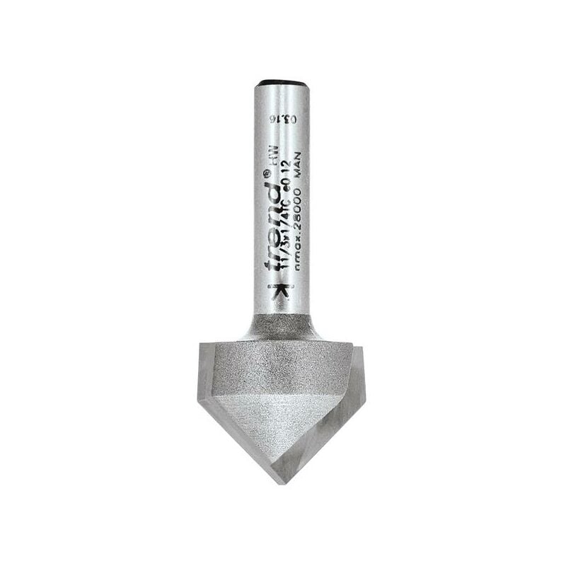 11/3 1/4' tc Chamfer v Groove Cutter 45 Degree - Trend