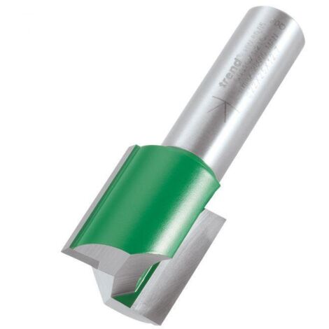 Trend C031CX1/2TC CraftPro 1/2in Two Flute Straight Router Cutter Bit 22mm dia x 25mm