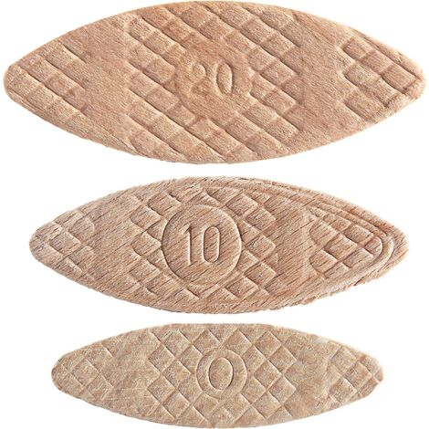 Trend Confezione Mista di 100 Biscotti di Faggio per Assemblaggio (N. 0, 10, 20) per Lavori di Falegnameria, Giunzioni e Cornici per Mobili, BSC/MIX/100