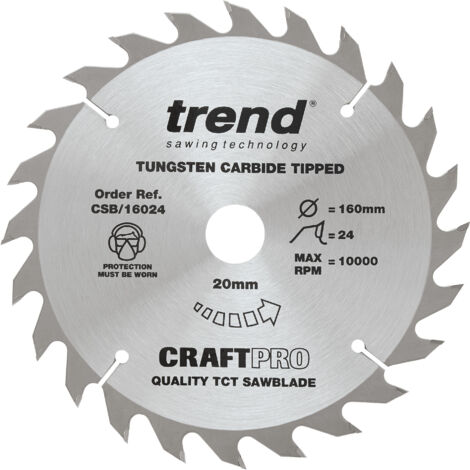 TREND CRAFT SAW BLADE 160 X 24T X 20