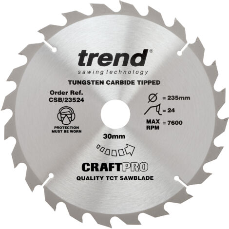 TREND CRAFT SAW BLADE 235 X 24T X 30