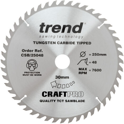 TREND CRAFT SAW BLADE 250 X 48T X 30