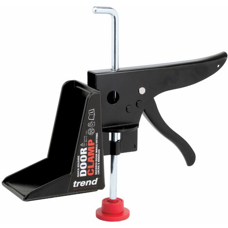 TREND Cricchetto con morsetto per porta a sgancio rapido Trend, tiene la porta durante la perforazione e il montaggio di serrature, D/CLAMP/A