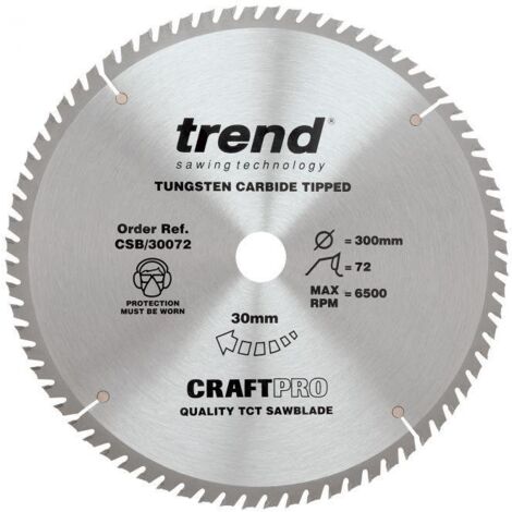 Trend CSB/30072 Craft Saw Blade 300mm x 72T x 30mm