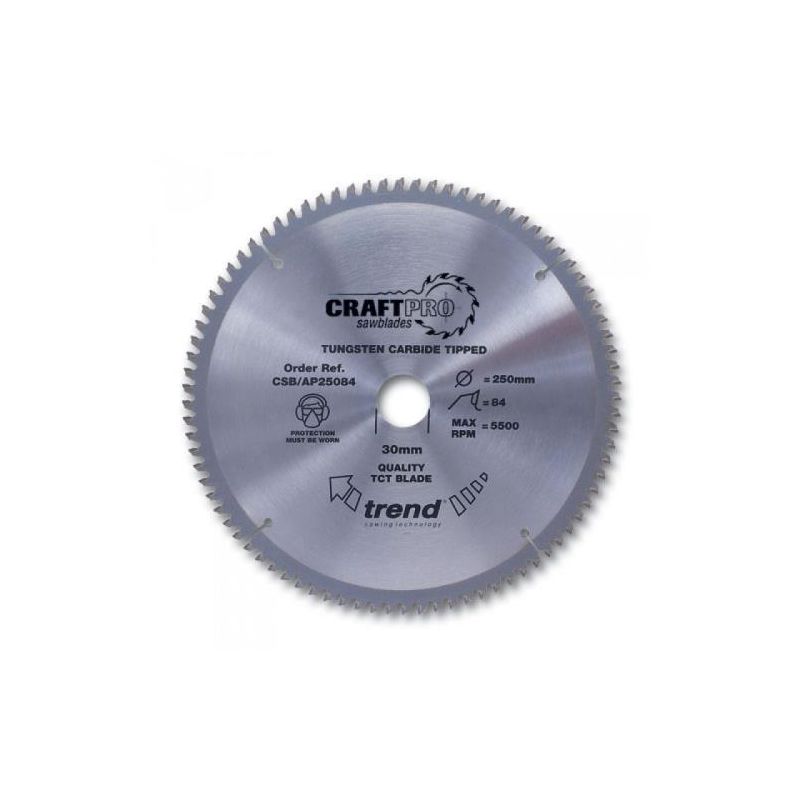 Craft saw blade alu&pla 250 x 84T x 30 - Trend