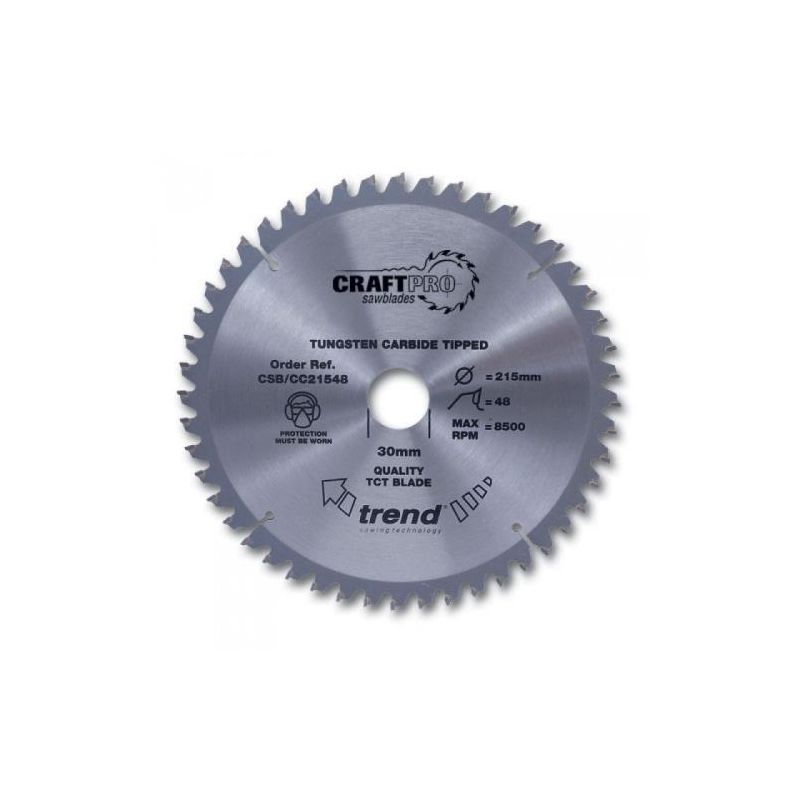 Saw blade crosscut 216 x 48T x 30 - Trend