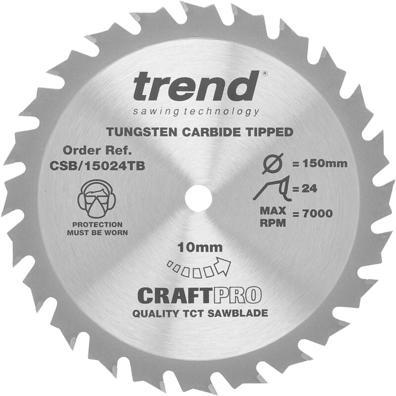 Trend - Fresatore Dritto a Due Scanalature CraftPro, Gambo da 12,7 mm, Diametro di Taglio 12 mm & Lunghezza di Taglio 63 mm, Punta in Carburo di
