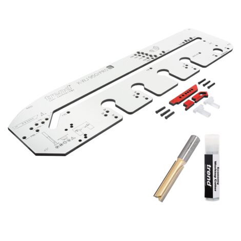 Trend KWJ950/PRO 950mm Pro Kitchen Worktop Jig + 50mm 1/2"" Router Cutter Bit