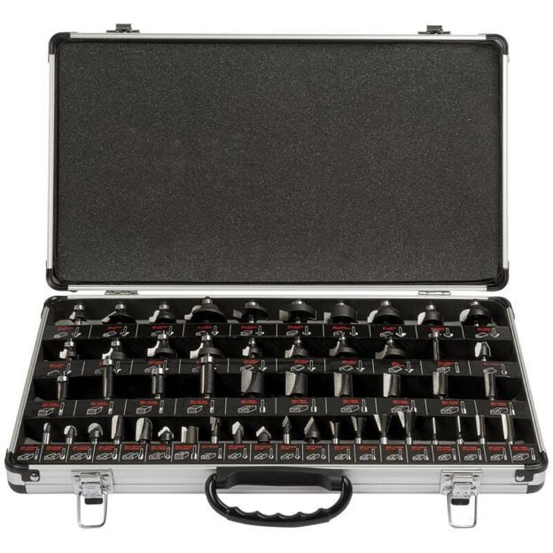 Trend - 1/4in tct Router Bit Starter Set, 50 Piece TRESET50PC14