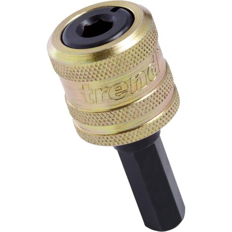Trend Snappy - Mandrino rapido, attacco esagonale da 3/8", efficiente sistema di accessori intercambiabili, SNAP/QC, argento, 33 x 150 x 82 mm