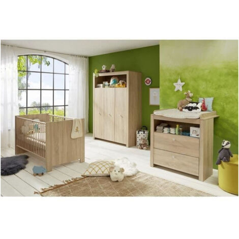 Trend-team Olivia Sonoma ensemble chambre bébé chêne naturel