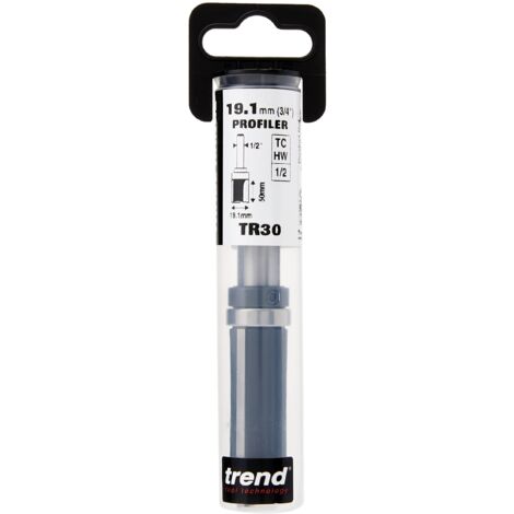 TREND TR30 1/2in PTFE-coated TCT Bearing Guided Profiler 19.1mm x 50.0mm