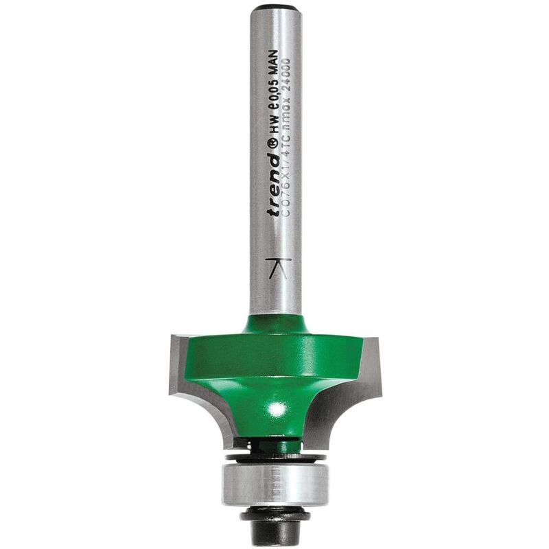 Trend - C076 x 1/4 tct Bearing Guided Ovolo & Round Over 6.3mm Radius TREC07614TC