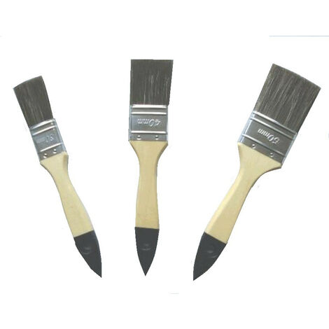 TrendLine Acryl-Pinselset 30mm, 40mm, 50mm 3 tlg Pinsel Acrylpinselset Maler-Set