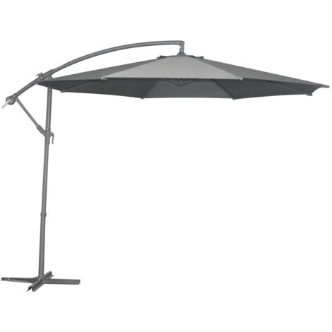 TrendLine Alu Ampelschirm Ø 300 cm anthrazit Sonnenschirm Gartenschirm