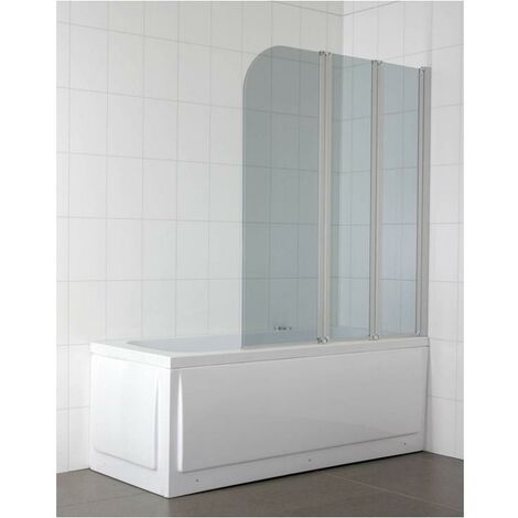 TrendLine Badewannenfaltwand Easy-4-Cool 3tlg. Badewannenaufsatz Duschtrennwand