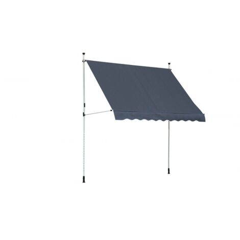 TrendLine Balkon-Markise 3 x 1,3 m grau Markisen