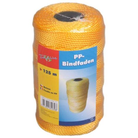 TrendLine Bindfaden Orange 125m Packschnur Verpackungsfaden Garn Polypropylen