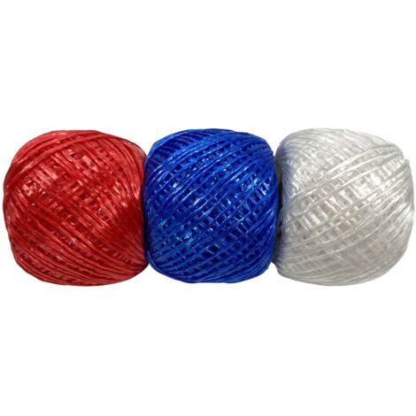 TrendLine Bindfaden-Set 50m 3-er Pack Packschnur Verpackungsfaden Polypropylen