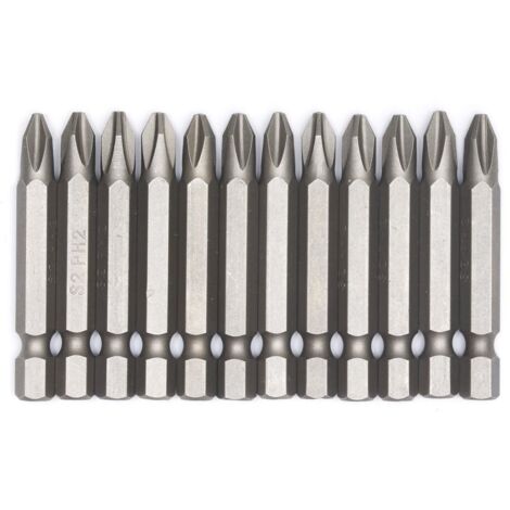 TrendLine Bit-Set in Box 12-teilig Länge: 50 mm Schrauberbits PH 2