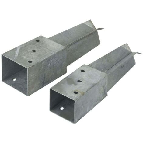 TrendLine Bodenhülse 71 x 71 x 350 mm feuerverzinkt Pfostenträger Einschlaghülse