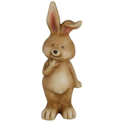 TrendLine Deko Hase Terracotta 31 x 13 cm braun Osterdeko Hasendeko wetterfest