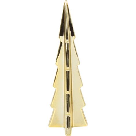 TrendLine Deko Keramik Baum 23 x 7 x 7 cm gold