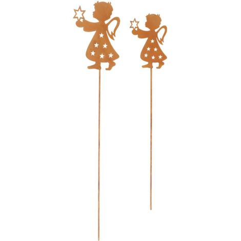 TrendLine Deko Stecker Engel H  95 cm rost Dekofigur