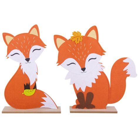 TrendLine Dekoaufsteller Fuchs 40 x 27 cm orange Figur