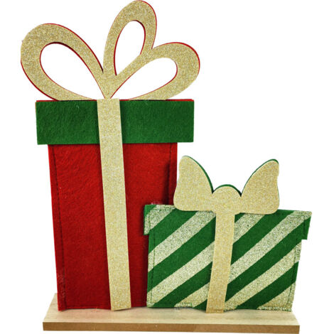 TrendLine Dekofigur Holz Geschenk 41 x 52 x 35 cm mehrfarbig Figur