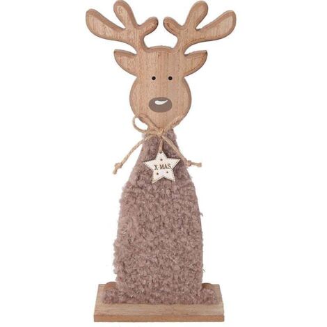 TrendLine Dekofigur Rentier 13x5x31 cm Weihnachten Xmas weihnachtlichen Flair