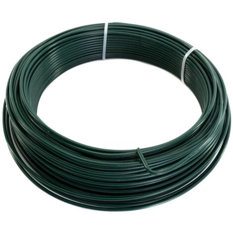 TrendLine Draht Ø 3,1 mm Wickeldraht 55 m Blumendraht Pflanzendraht Grün