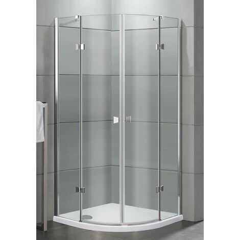 TrendLine Duschkabine Easy 6 Open 90 cm Runddusche Eckdusche Duschabtrennung