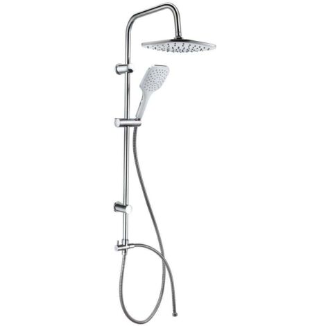 TrendLine Duschsystem Quattro White chrom Duschbrausen & -köpfe