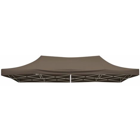 TrendLine Ersatzdach 2,97 x 5,81 m für Faltpavillon Taupe Pavillondach