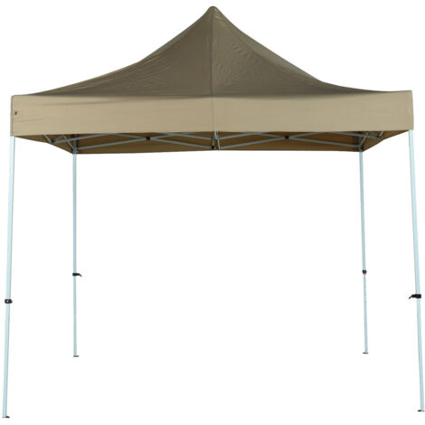TrendLine Faltpavillon taupe 2,95 x 2,95 m Gartenpavillon Gartenzelt Festzelt