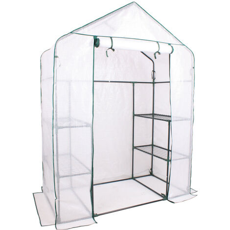TrendLine Foliengewächshaus 142x73x194 cm Gewächshaus Folienzelt Tomatenhaus