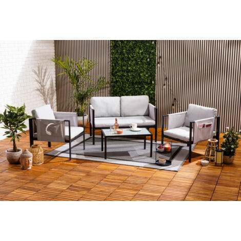 TrendLine Gartenmöbel-Set Amalfi 4-teilig Lounge Set
