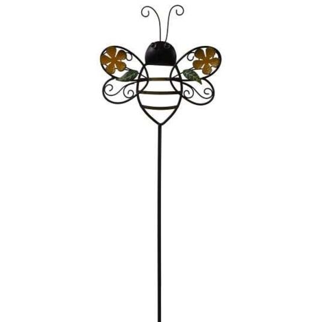 TrendLine Gartenstecker Metall Biene 114 cm mehrfarbig