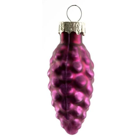 TrendLine Glas-Tannenzapfen magnolienrosa Weihnachtskugeln Weihnachten Xmas