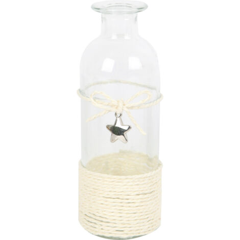 TrendLine Glasflasche mit einem Herz Ø 5,5 x 15,5 cm Figur