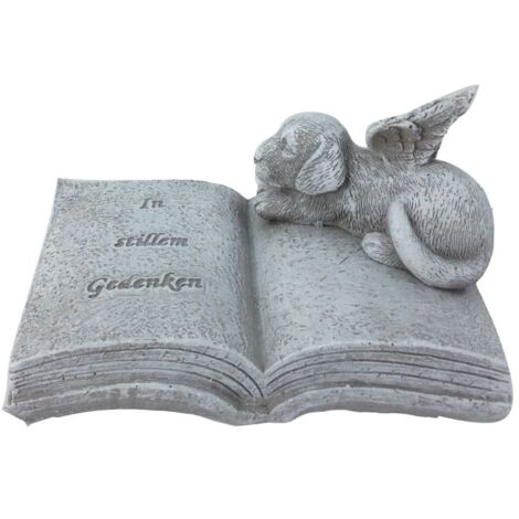 TrendLine Grabsteinschmuck mit Hund 11 x 7 x 6 cm Skulptur