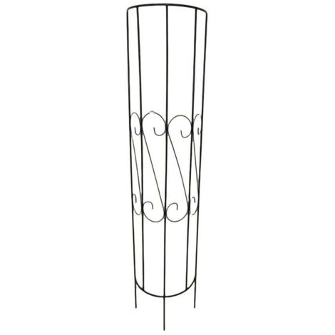 TrendLine Halbrankgitter Metall schwarz 180 cm hoch Spaliere Rankgitter